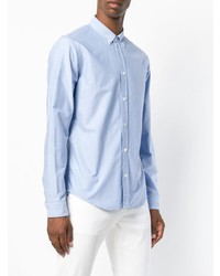 Мужская голубая классическая рубашка от Dondup