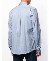 Мужская голубая классическая рубашка от Barbour
