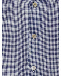 Мужская голубая классическая рубашка от Kiton