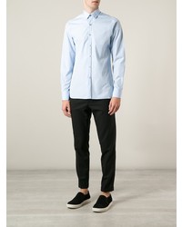 Мужская голубая классическая рубашка от Lanvin