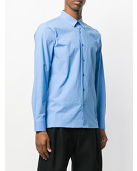 Мужская голубая классическая рубашка от Raf Simons