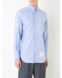 Мужская голубая классическая рубашка от Thom Browne
