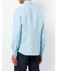 Мужская голубая классическая рубашка от Xacus