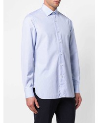 Мужская голубая классическая рубашка от Isaia