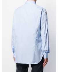 Мужская голубая классическая рубашка от Kiton