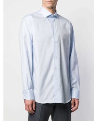 Мужская голубая классическая рубашка от Canali