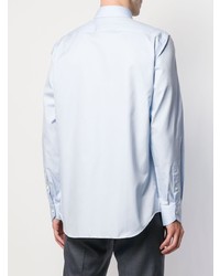 Мужская голубая классическая рубашка от Canali