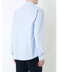 Мужская голубая классическая рубашка от Sunspel