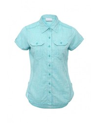 Женская голубая классическая рубашка от Columbia
