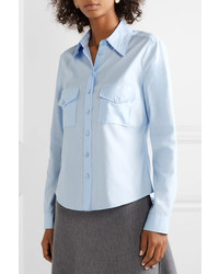 Женская голубая классическая рубашка от Stella McCartney