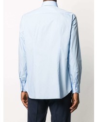 Мужская голубая классическая рубашка от Brioni