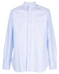Мужская голубая классическая рубашка от D4.0