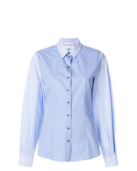 Женская голубая классическая рубашка от Daizy Shely
