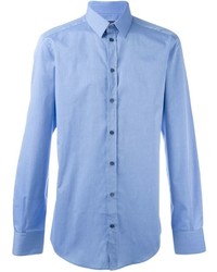 Мужская голубая классическая рубашка от Dolce & Gabbana
