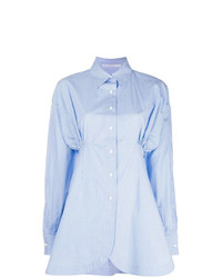 Женская голубая классическая рубашка от Ermanno Scervino