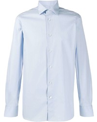 Мужская голубая классическая рубашка от Ermenegildo Zegna