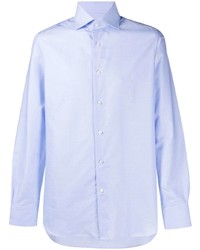 Мужская голубая классическая рубашка от Ermenegildo Zegna