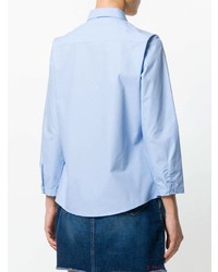 Женская голубая классическая рубашка от Essentiel Antwerp