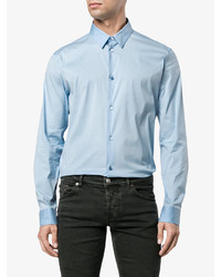 Мужская голубая классическая рубашка от Balenciaga