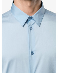 Мужская голубая классическая рубашка от Balenciaga