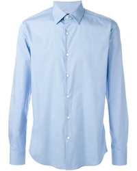 Мужская голубая классическая рубашка от Fendi