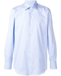 Мужская голубая классическая рубашка от Finamore 1925 Napoli