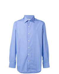 Мужская голубая классическая рубашка от Finamore 1925 Napoli