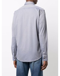 Мужская голубая классическая рубашка от BOSS