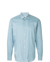 Мужская голубая классическая рубашка от Gieves & Hawkes