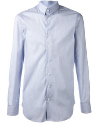 Мужская голубая классическая рубашка от Giorgio Armani