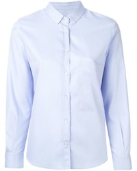 Женская голубая классическая рубашка от Golden Goose Deluxe Brand