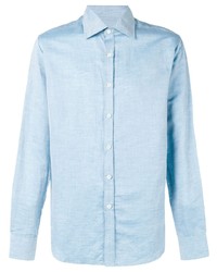Мужская голубая классическая рубашка от Holland & Holland