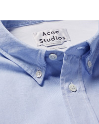 Мужская голубая классическая рубашка от Acne Studios