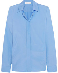 Женская голубая классическая рубашка от Jil Sander