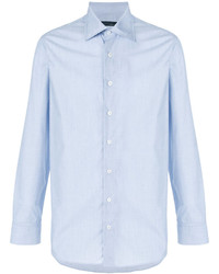 Мужская голубая классическая рубашка от Lardini