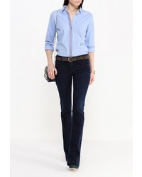 Женская голубая классическая рубашка от Liu Jo Jeans