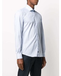 Мужская голубая классическая рубашка от Fay