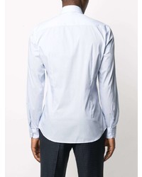 Мужская голубая классическая рубашка от Fay