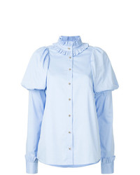 Женская голубая классическая рубашка от Macgraw