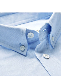 Мужская голубая классическая рубашка от MAISON KITSUNÉ