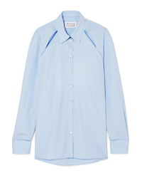 Женская голубая классическая рубашка от Maison Margiela