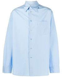 Мужская голубая классическая рубашка от Marni