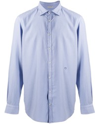 Мужская голубая классическая рубашка от Massimo Alba