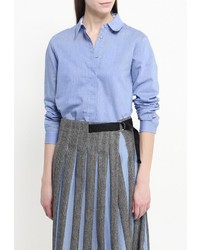 Женская голубая классическая рубашка от MAX&amp;Co