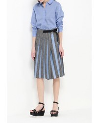 Женская голубая классическая рубашка от MAX&amp;Co