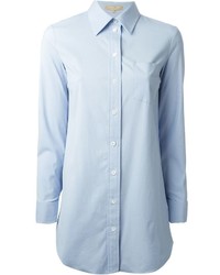 Женская голубая классическая рубашка от Michael Kors