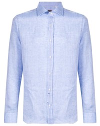 Мужская голубая классическая рубашка от Mp Massimo Piombo