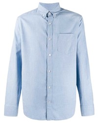Мужская голубая классическая рубашка от Nn07