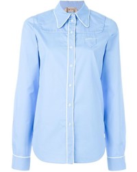 Женская голубая классическая рубашка от No.21