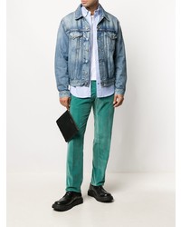 Мужская голубая классическая рубашка от Gitman Vintage